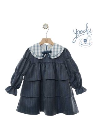Vestido Niña Infantil Azul Niebla ART.5152 Familia NIEVES