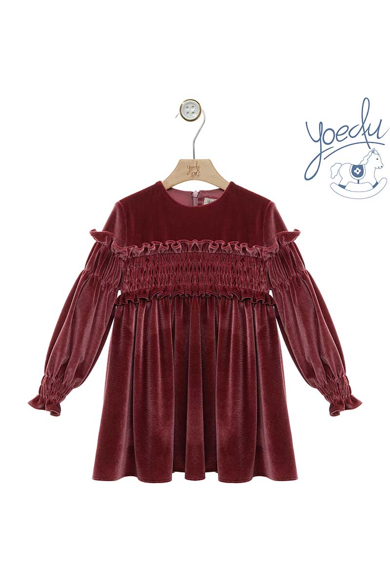 Vestido niña infantil grosella art.5156