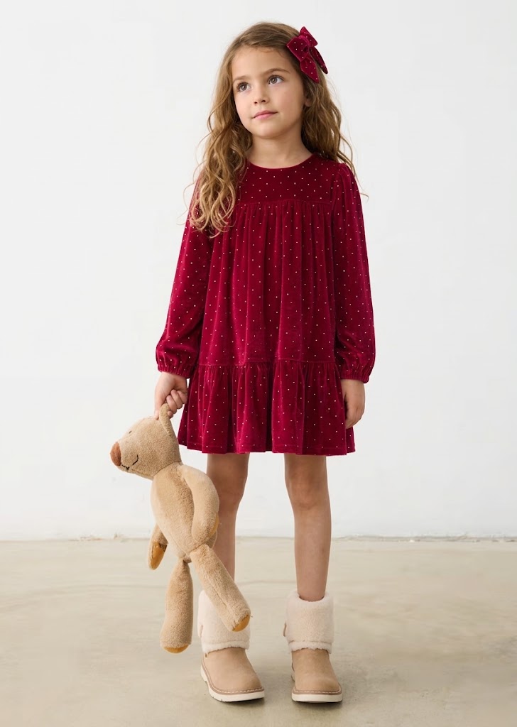 Vestido niña color Rojo ART.4930 Mayoral Vestido para niña en color rojo de la marca Mayoral, ideal para celebraciones y paseos.
